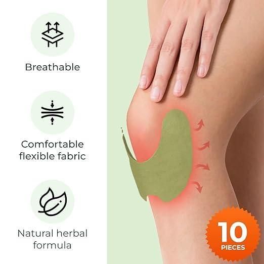 Knee Pain Relief Patches – Self Heating Moxa Therapy